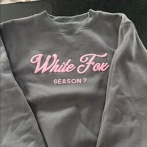 Gray Sweatshirt - Pink Logo